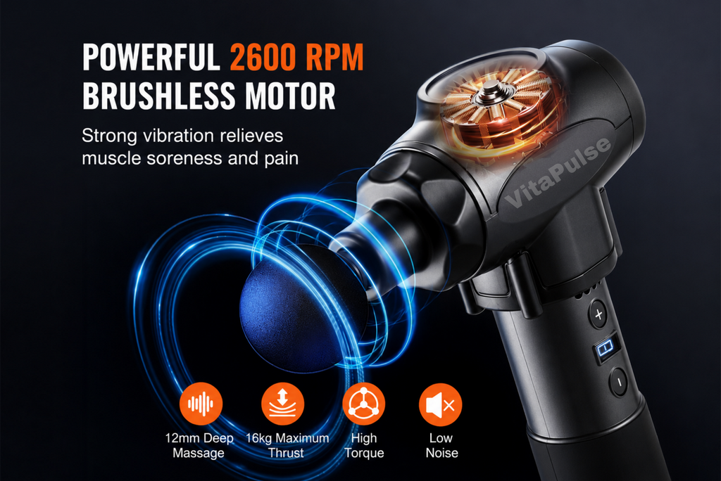 VitalPulse™ Deep Tissue Recovery Massage Gun - Professional Edition